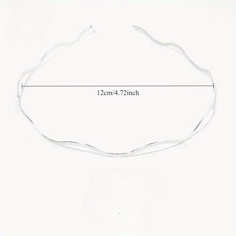 1Pcs Metal Waves Thin Hair Hoop Gold Silver Women Hairband Simple Practical Bangs Head Hoop Fashion Hair Accessories