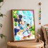 Disney Mickey and Minnie Mouse Bubble Fantasy Digital Oil Painting Art Painting Kit Manual Diy Painting for Home Decorations