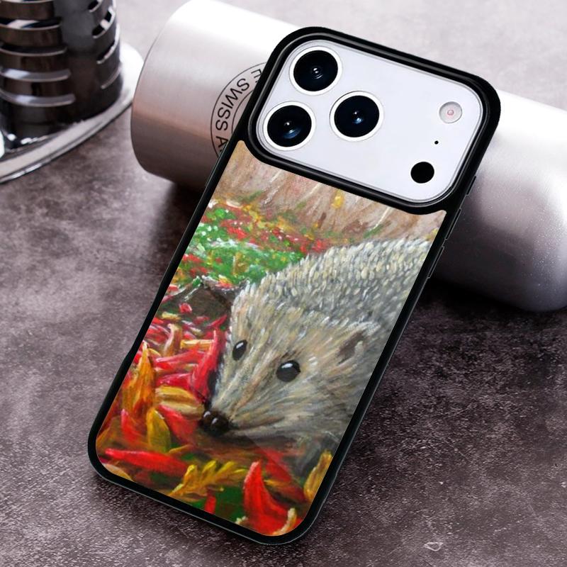 Hedgehog in the forest Phone Case for iPhone 17 16 15 Pro Max Air 14 13 12 11 Plus Shockproof Cover