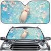 Talayituse Funny Family Dogs Print Windshield Sunshade for Car SUV Truck Foldable Uv Ray Reflector Front Window Sun Shade Visor Shield Cover