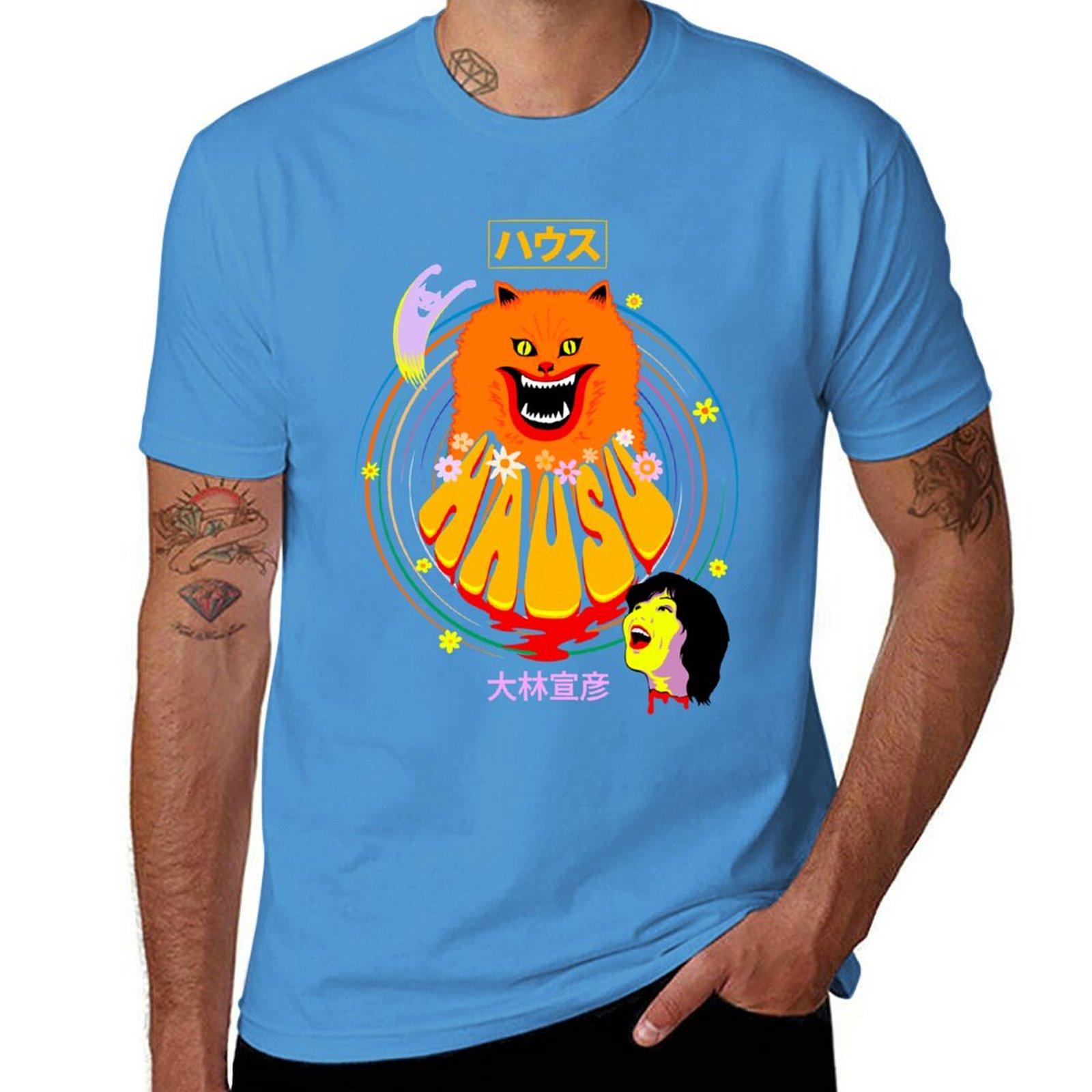 New Hausu 1977 Halloween Movie TShirt kawaii clothes aesthetic clothes mens t shirt S