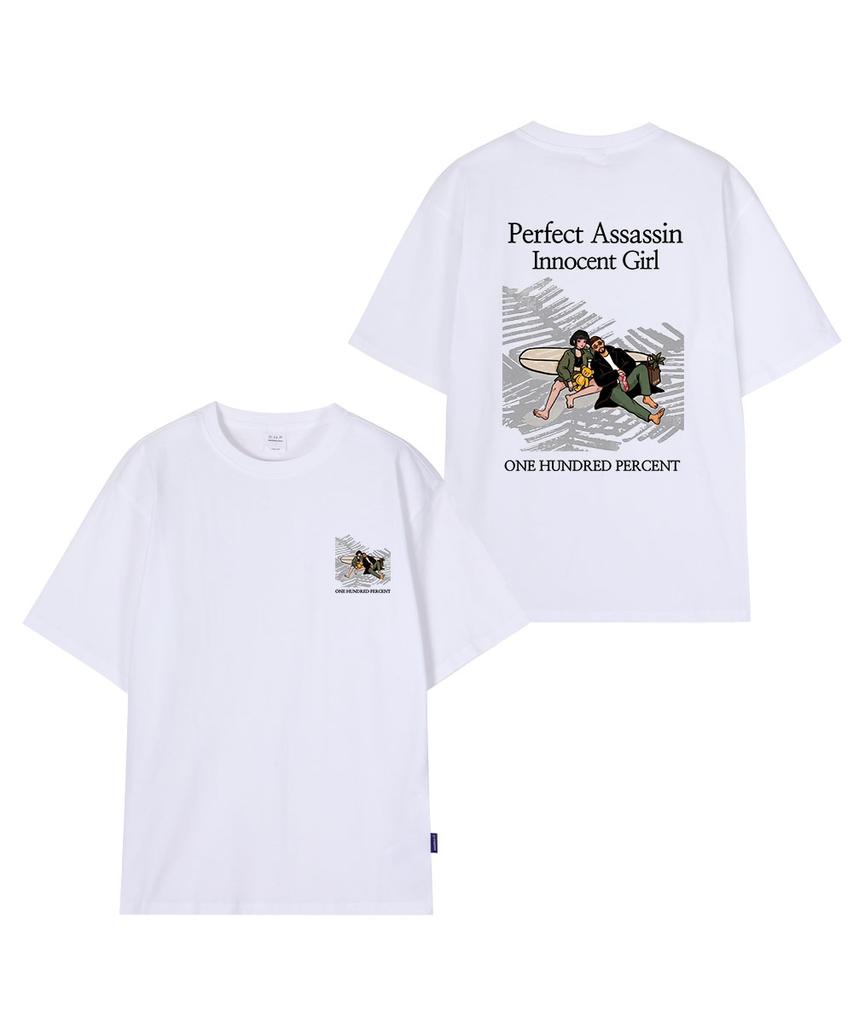 OHP Ohpxquirk Killer'S Vacation Semi-Over Short Sleeve T-Shirt 6 (B Type)
