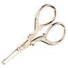Vintage Embroidery Scissors Stainless Steel Tea Ceremony Bag   Stitch   Tool(Round Head Gold MJFY01 )