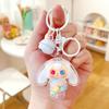 Super Cute 3-Year-Old Cartoon Doll Keychain with Flowing Sand Pendant