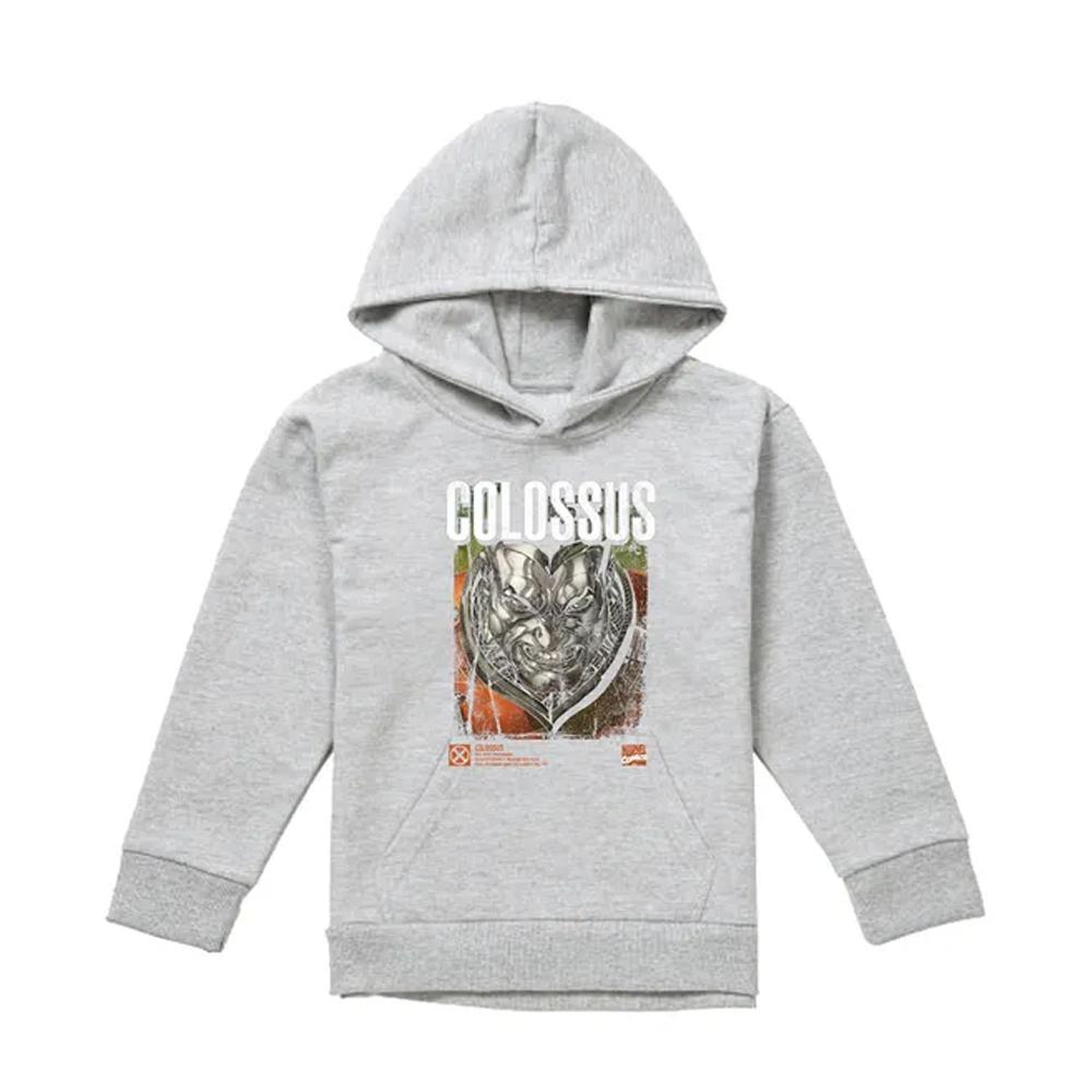 X-Men Childrens/Kids Info Colossus Heather Pull Over Hoodie