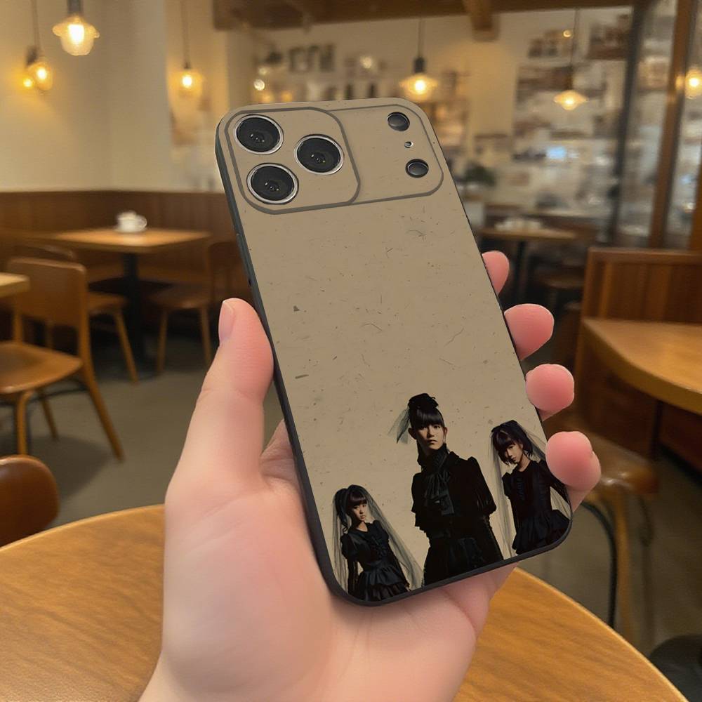 B- BABYMETAL R-Rock Band Phone Case For iPhone 17,16,15,14,13,12,11,Pro,XS,Max,XR,Plus,E,SE4,Mini Black Soft Cover