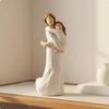 Figurine Mère Fille Design Réconfortant Sculpture en Résine Sentimentale Connexion Sincère