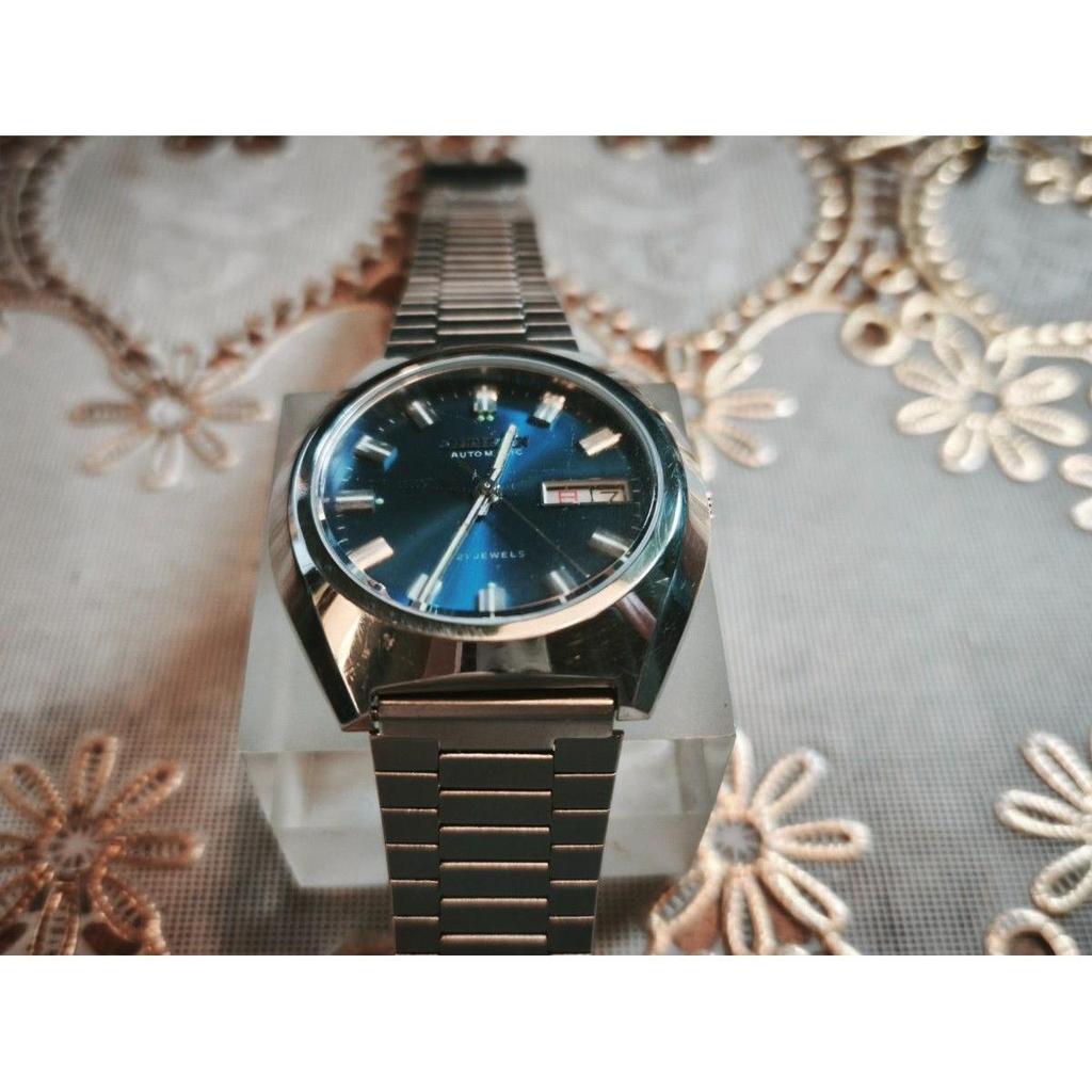 Used 70s CITIZEN Navy Blue Dial Day-Date Automatic