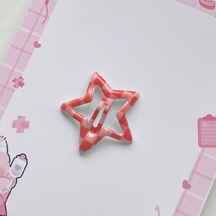 10lots Eye Catching Lattice Star Hairpin Children Cartoon Unisex Hair Clip for Enhancing Hairstyles In Various Settings