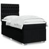 VidaXL Slatted Bed Base and Mattress Black 80x200 Cm Fabric 3293804