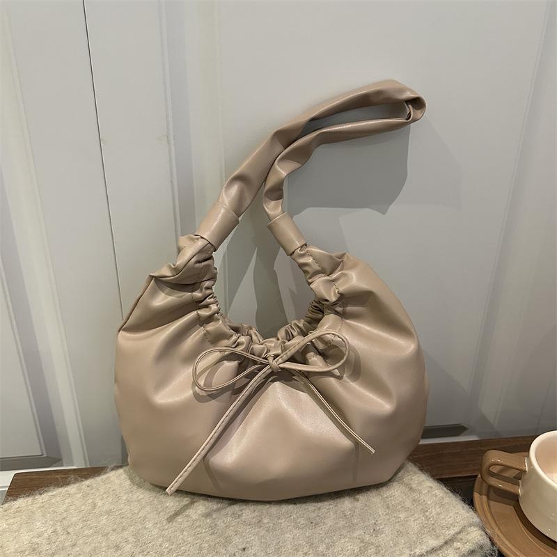 Shoulder Bag for Women Soft Foldable Vegan Leather Crossbody Bags Tote Hobo HandBag Underarm Purses Slouchy Hobo Bags and Tote Bag Women's Y2K Purse