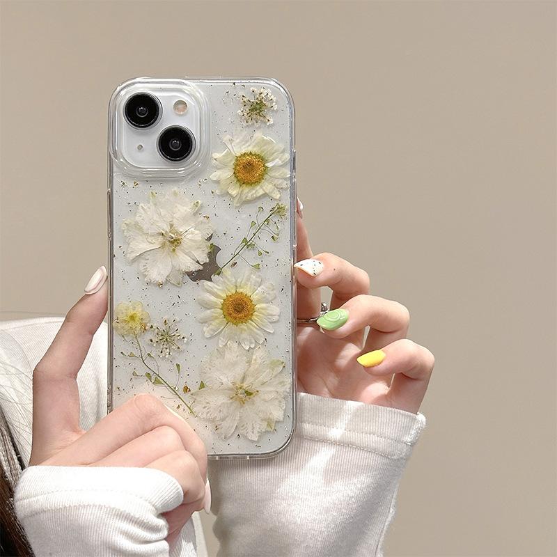 Summer Small Fresh Mobile Phone Case Is Suitable For Iphone17Promax Daisy Flower Apple 16 Models