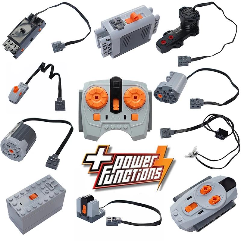Non-Toxic Motor Set 8293 Pf Model Power Functions Technical Parts Building Blocks Compatible Moc High-Tech Diy Bricks Motor Battery Boxs