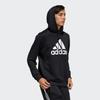 Adidas Printed Large Logo Hoodie Men Tops Black GN0827