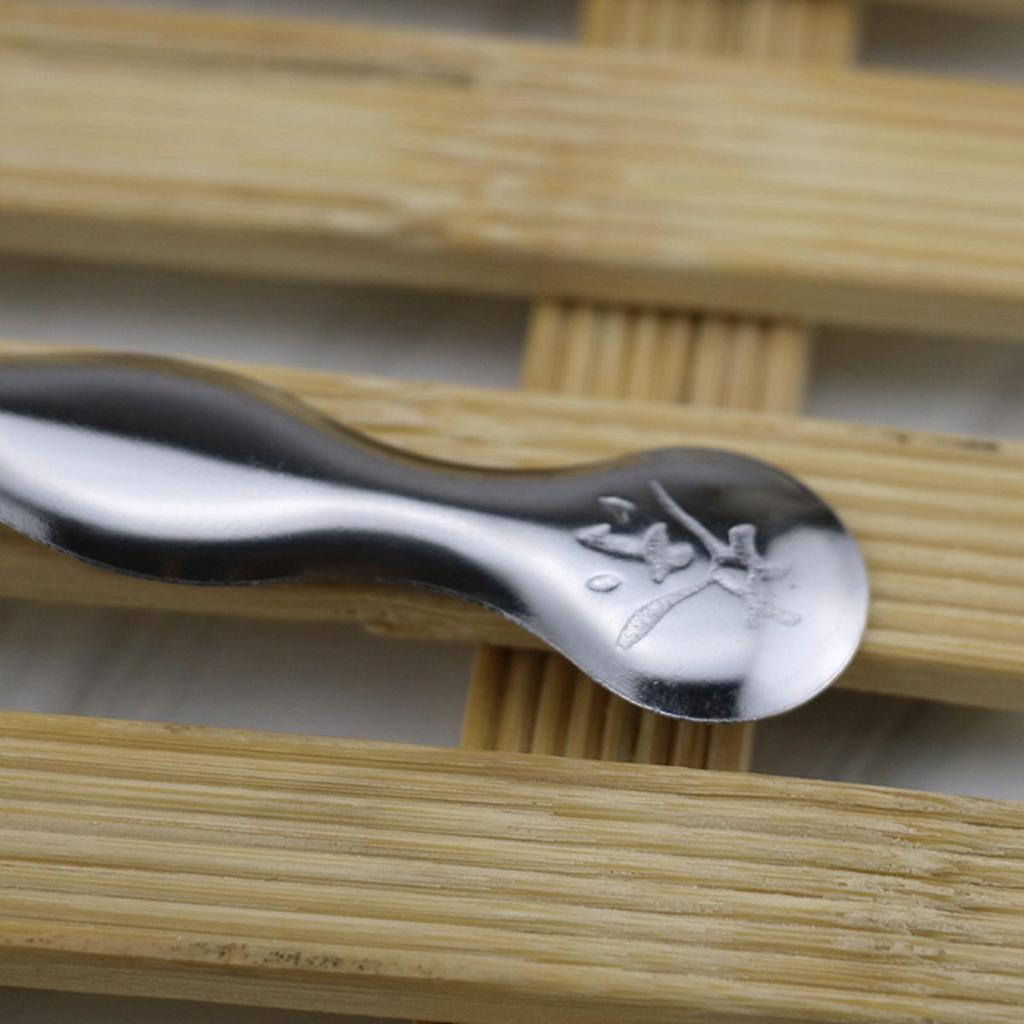 2pcs Tea Spoon 18/10 Stainless Steel Mixing Ice Cream Cocktail Stirring Spoons Set Teaspoons for Teabags Loose Tea Tableware