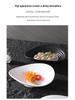 Irregularly Shaped Ceramic Salad Bowl for Restaurants - Deep Plate for French Desserts