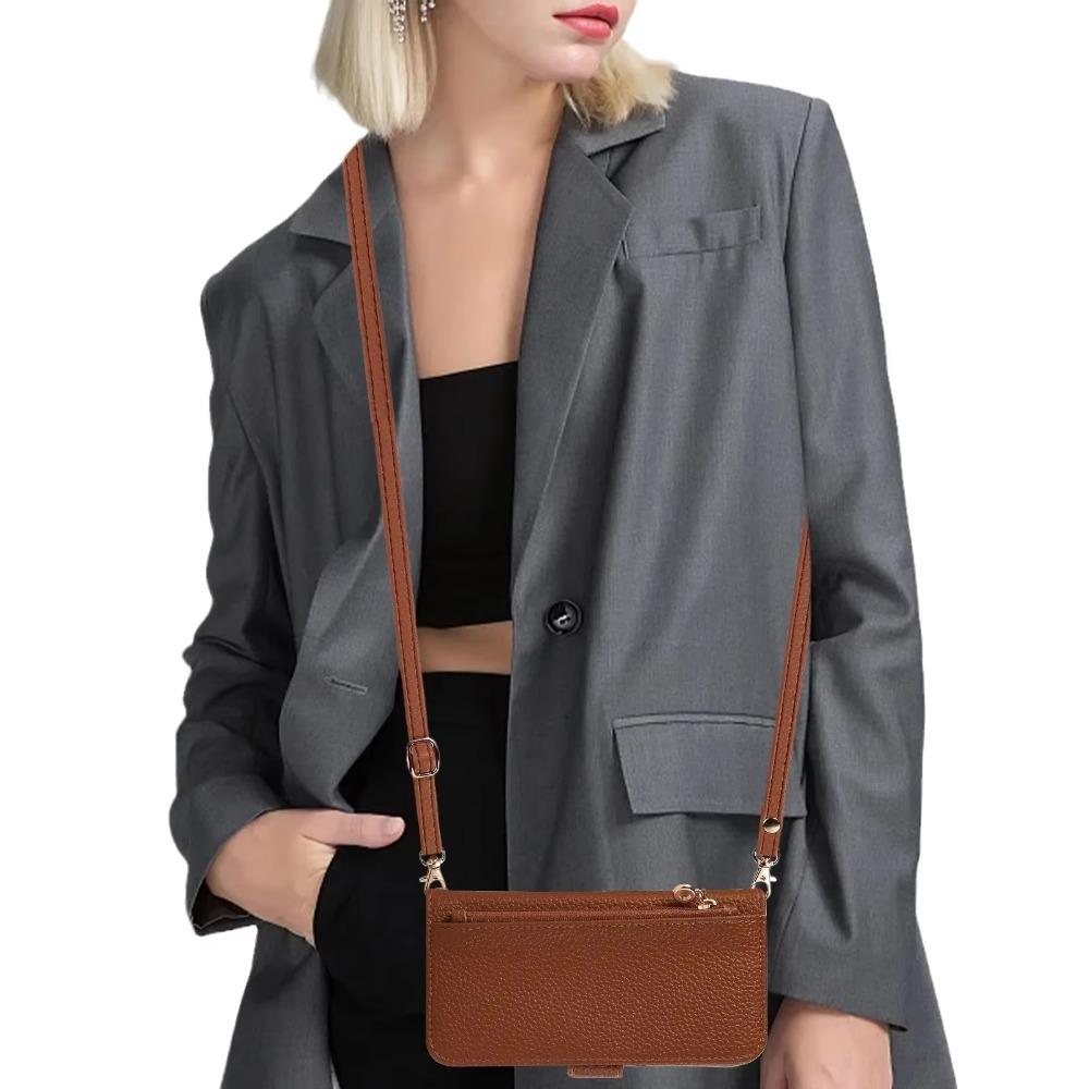 Crossbody Wrist Strap Phone Case for Galaxy S25 Ultra S24 FE S23 S22 S21 S20 Plus A55 A35 A15 A54 Mirror Wallet Card Slots Cover