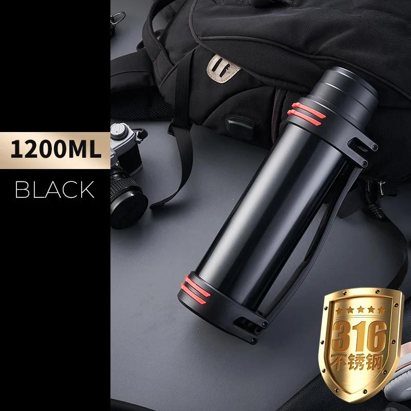 Stainless Steel Thermos Bottle Vacuum Large Capacity Flasks Water Bottle Insulated Water Outdoor Travel Bottle Cup Keeping Warm