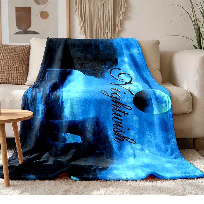 Nightwish A Soft and comfortable flannel Suitable for sofas living rooms outdoor camping travel and also makes a great anniversary gif