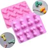 Moule à Chocolat en Silicone en Forme de Pénis Pour Enterrement de Vie de Célibataire Fête Sexy Drôle Bac à Glaçons Dick Bonbon Pene Décoration de Gâteau