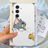 Coque de téléphone mignonne Jerry et Tom Pour Samsung Galaxy Coque transparente A52 A12 A51 S21 Edge S22ULTRA S23 S24 S20LITE Plus Ultra