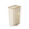 Large Capacity Narrow Push-Top Trash Can with Lid for Bathroom and Toilet