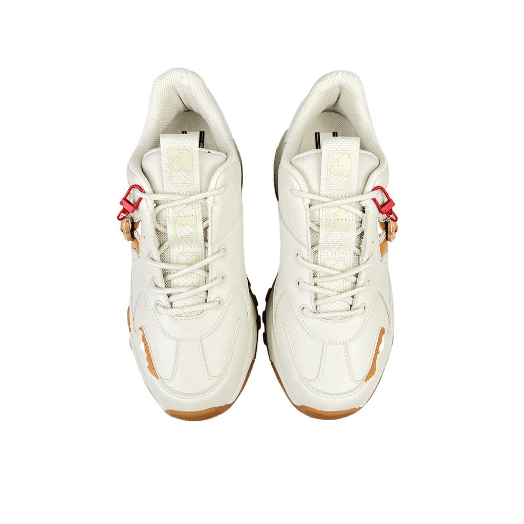 MLB Big Ball Chunky Abrasion Resistant Abrasion Resistant Low top Chunky Sneakers Unisex Brown White 3ASHBWS4N-50CRS(Team401-)