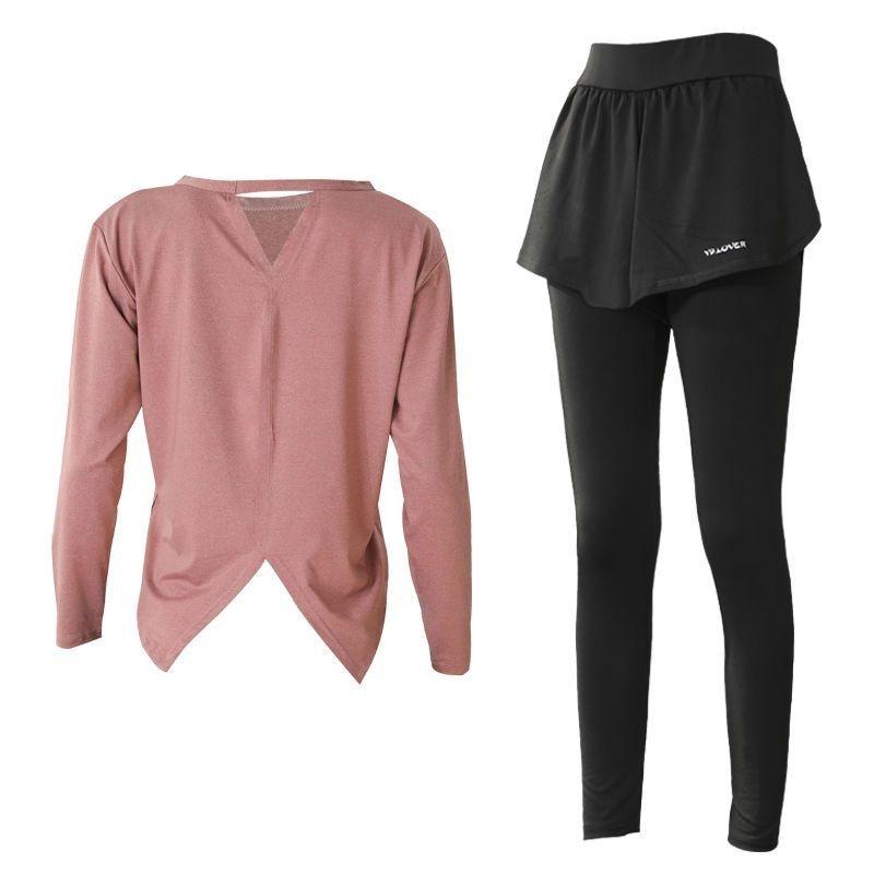 Gym Sports Yoga Suit  Spring And Summer Plus Size Loose Quick-Drying Two-Piece Suit