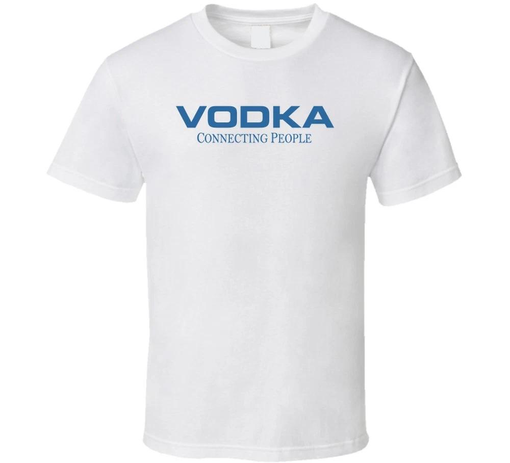 Vodka Connecting People Funny T Shirt S