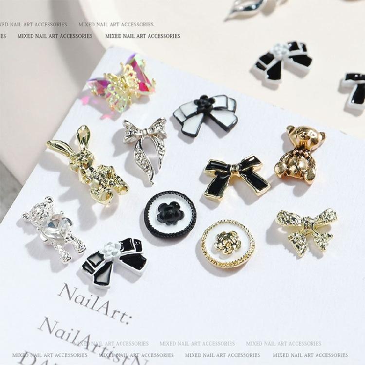 Nail Jewelry Luxury Alloy Nail Art Rhinestones Shiny Nail Crystals Diamond Gems