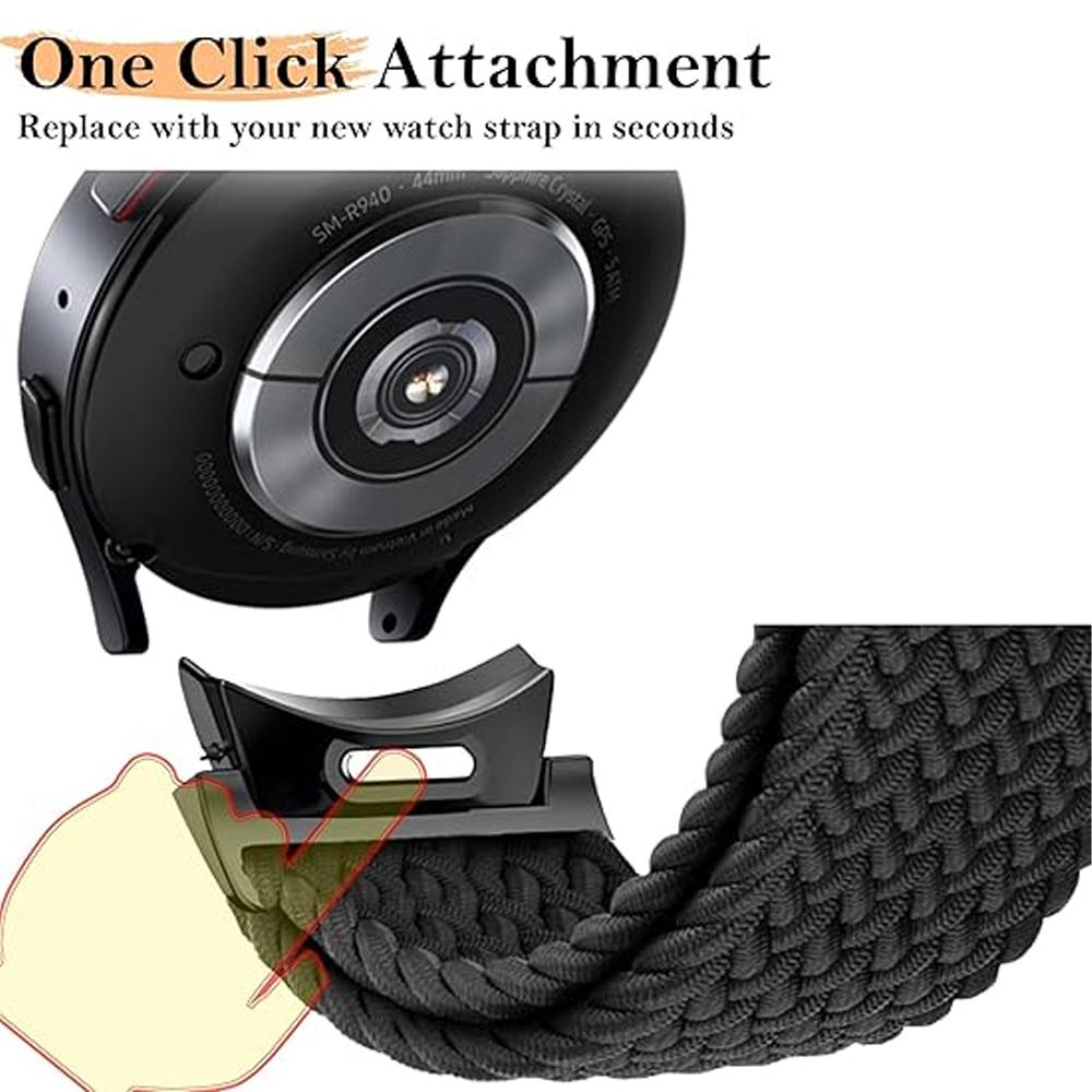 Armband für Samsung Galaxy Watch 7 6 4 classic/5 Pro 44mm 40mm 45 47 Ohne Lücken Geflochtenes Magnetisches Armband correa Galaxy watch 7 Armbänder