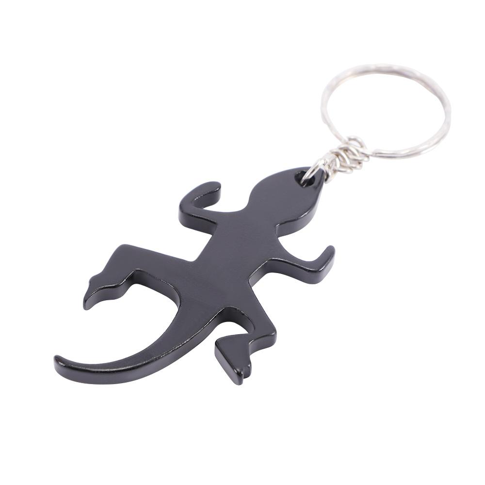 Creative Multifunction Alloy Beer Lizard Shape Aluminum Bottle Opener Keys Ring Corkscrew Openers