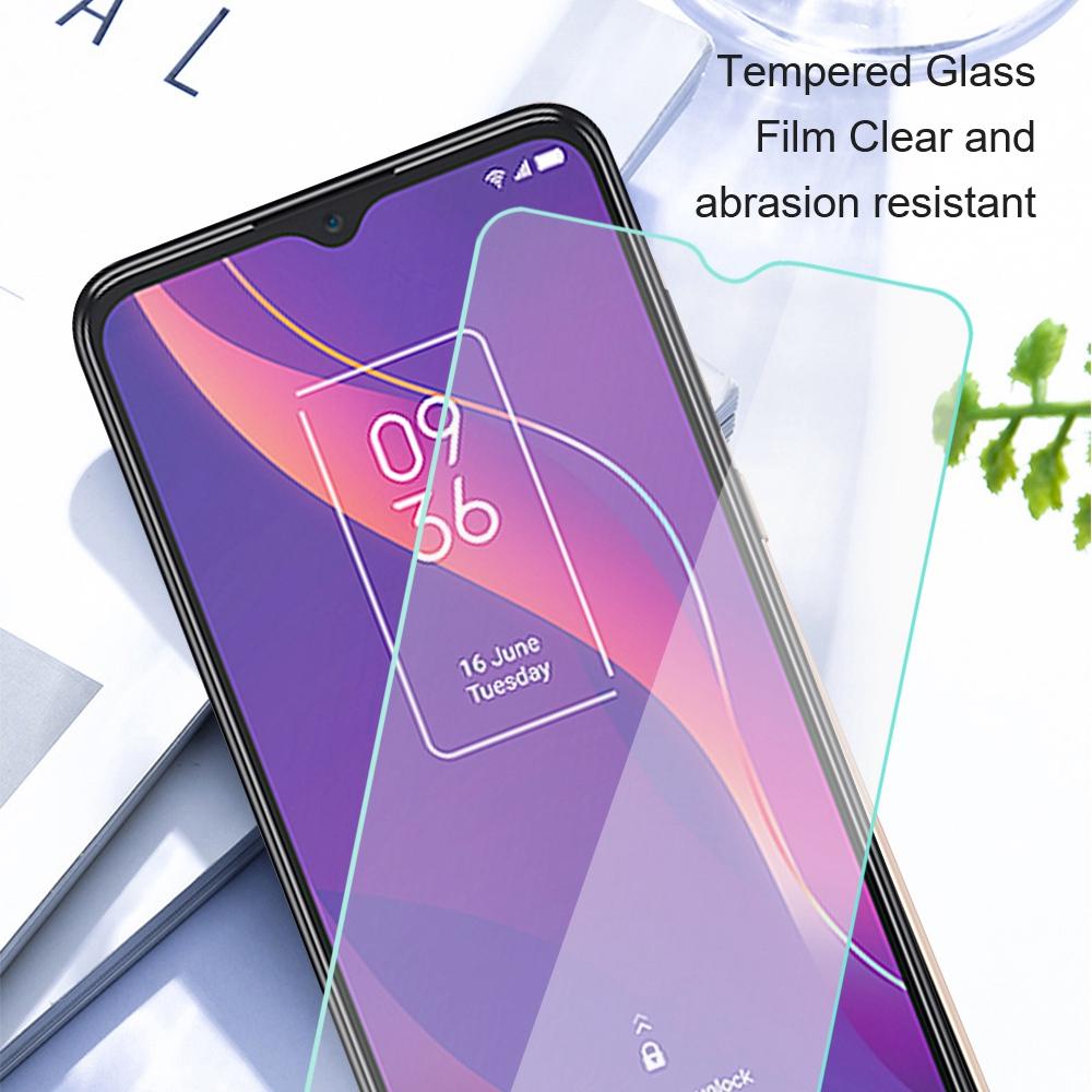 AMORUS Für TCL 30E/30 SE/305/306 Hoch-Aluminium-Silizium-Glasfolie 2.5D Gebogener Rand HD Klar Explosionsgeschützter Bildschirmschutz