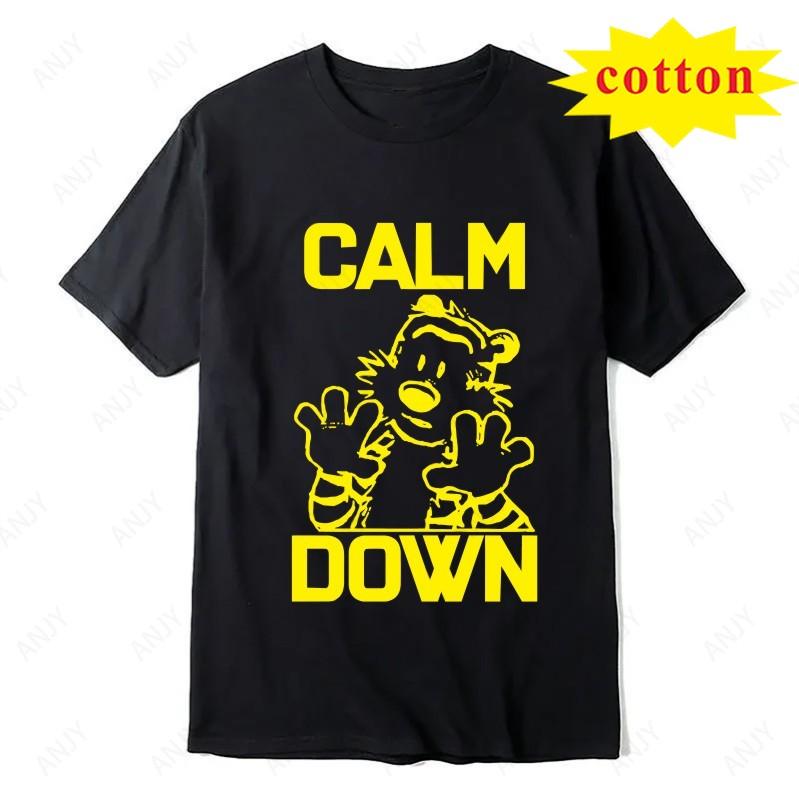 Calvin And Hobbs Tiger Hug Printed Tshirt American Retro Comic Unisexs And Unisexs Short Sleeve Shirt