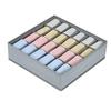 24 Compartment Fabric Drawer Organizer Foldable Zipper Closet Storage Box Socks Underwear Tie Storage Dividers Space Saving Organizer