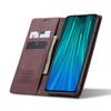 CASEME case for Xiaomi Redmi Note 8 Pro, Leather Wallet Case, red