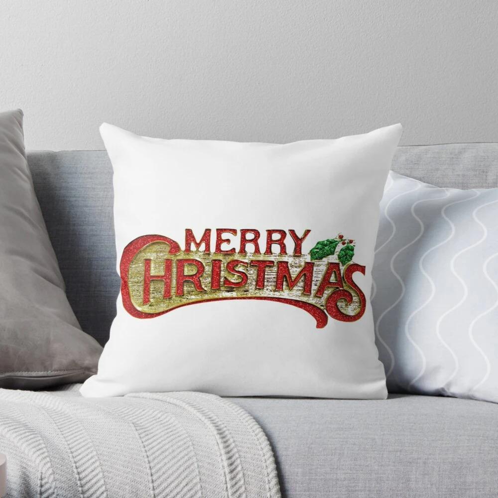 Merry Christmas Snowman Decoration Home Pillowcase Cushion Cover 50X50Cm Autumn Nordic 40X40Cm Modern Living Room Sofa Bed