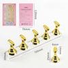 5Pcs Crystal Base Magnetic Nail Art Holder Reusable Nail Art Display Stand  Nail Artists