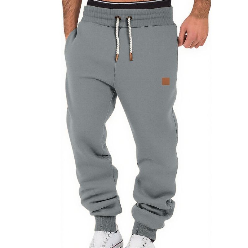 Men Classic Versatile Warm Fleece Lined Casual Sports Running Sweatpants S