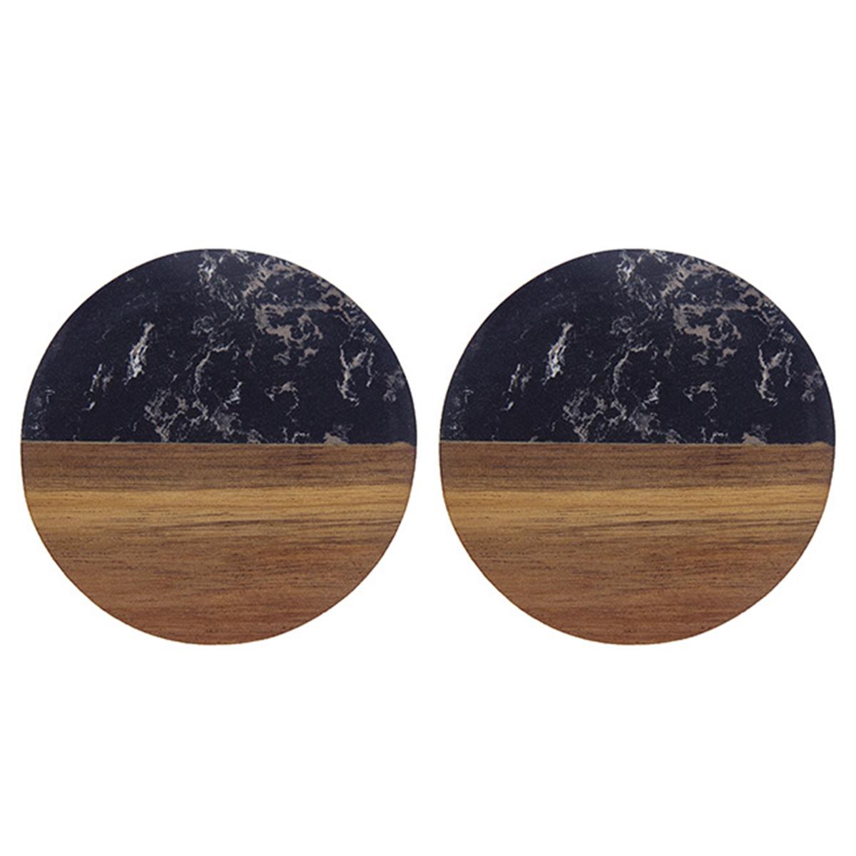 

Стильный набор подставок из дерева и мрамора, элегантный дизайн для журнальных столиков, прочный, идеально подходит для защиты вашей мебели