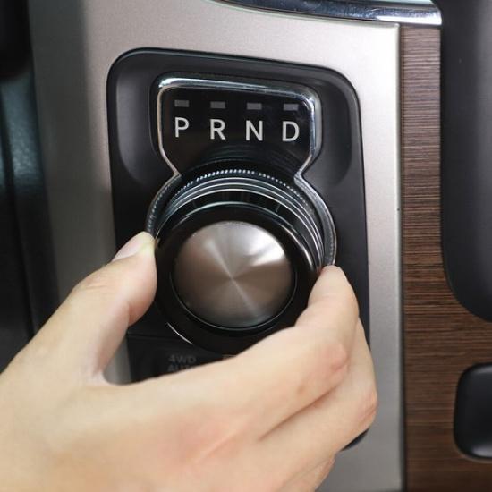 För Dodge RAM 1500 2013-17 Mittkonsol Strålkastarknapp Vred Ring Trim Svart