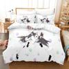 New Re Zero Rem Ram Bedding Set 3d Print Kawaii Cartoon Anime Three-piece Set Adult Kid Bedroom Duvet Cover Sets Home Textiles
