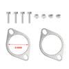 2 Bolt Exhaust Flange Gasket Kit, Car Exhaust Seal Gasket with Bolts Nuts Washers, Diamond 2 Hole for Auto Exhaust Repair