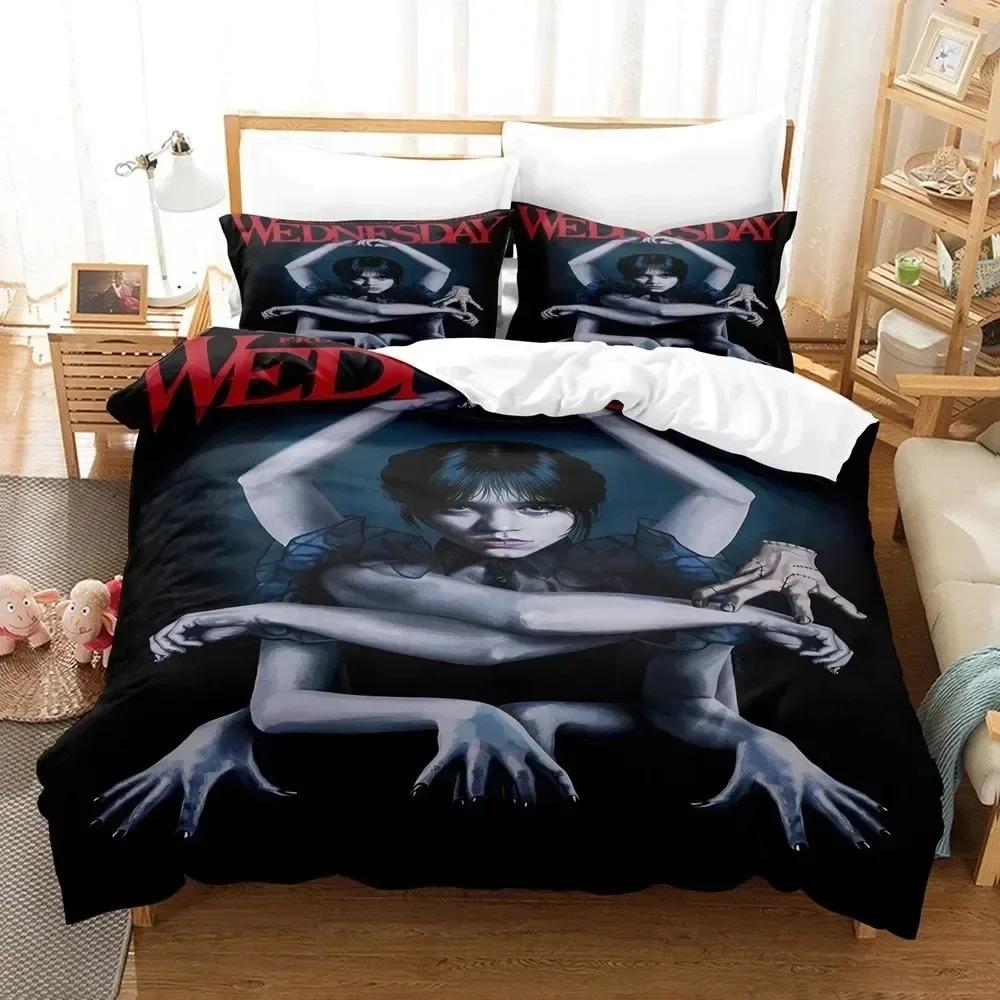 Movie Pattern Microfiber Bedding Set For Boys, Movie Pattern, Winter Duvet Cover Set, Film Anime Bed Set, Comforter Cover