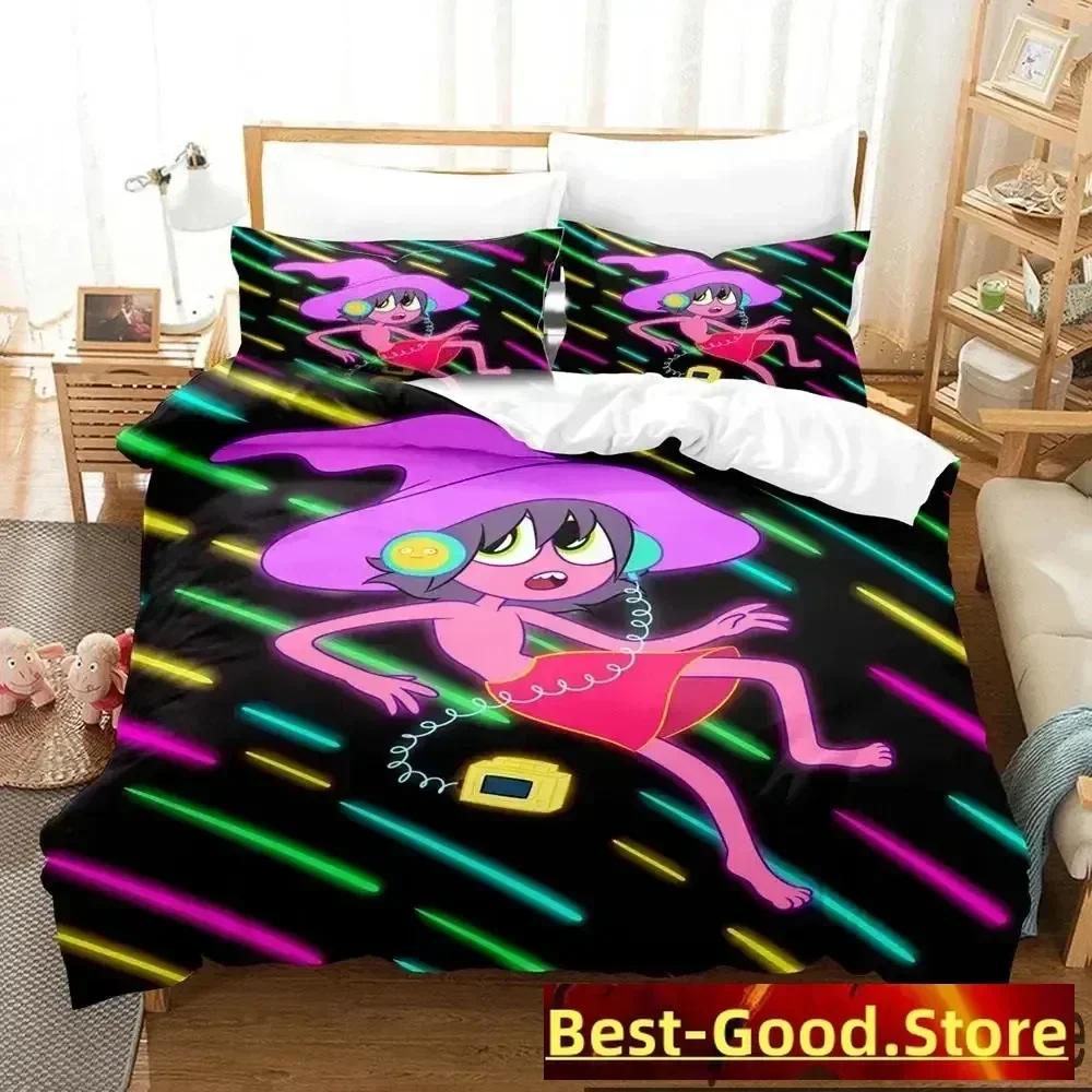 3D The Midnight Gospel Parallel Bars Bedding Set Printed With Pillowcase Bed Duvet Cover Soft Queen King Size Bedclothes Home