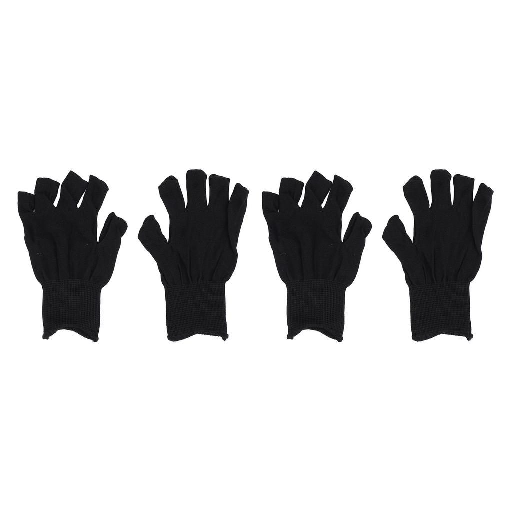 2 Pairs Nail Lamp Gloves Fingerless Nail Light Gloves Breathable Nail Light Gloves for Home Manicure