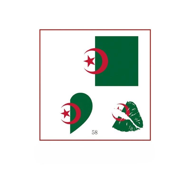 10PCS New World Cup Flag Tattoo Stickers Football Game Games Tattoo Stickers Makeup Face Stickers