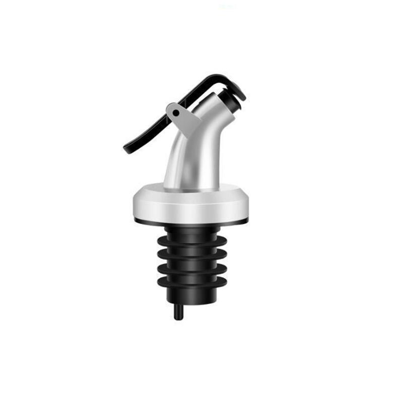Gold Olive Oil Spouts Oil Vinegar Bottle Stopper Spout Leakproof Nozzle Dispenser Creative Leakproof Silicone Bottle Stopper