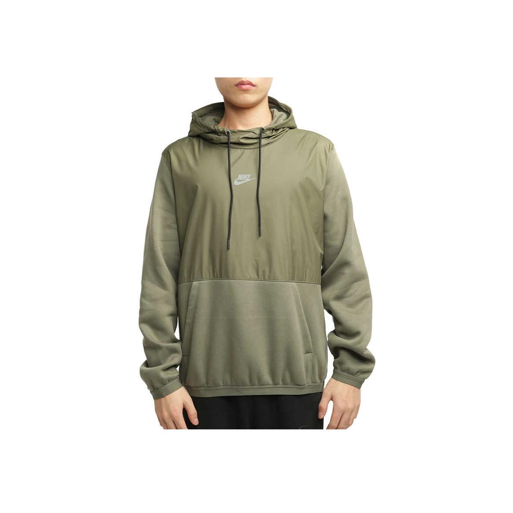 Nike Sportswear Just Do It Fleece-Lined Warm Reflective Casual Hoodie Men Tops Twilight-Yellow Swamp CU4102-380