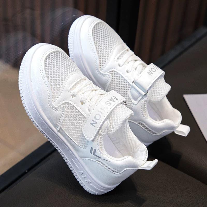 

Детская белая обувь Студенческий кампус летняя сетка весна и осень кожаная белая обувь для мальчиков кроссовки Обувь для девочек 37